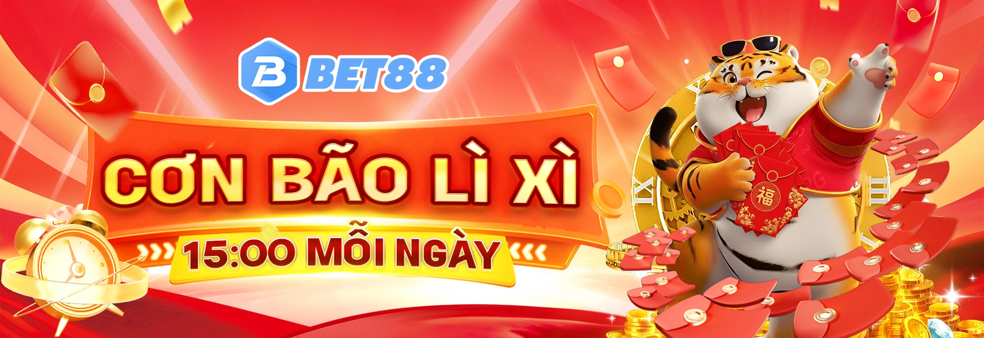 Bão lì xì vào lúc 15h mỗi ngày tại nhà cái BET88